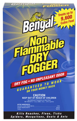 Bengal 55500 Non-Flammable Indoor Dry Fogger 2-3 Oz, 2 Pack