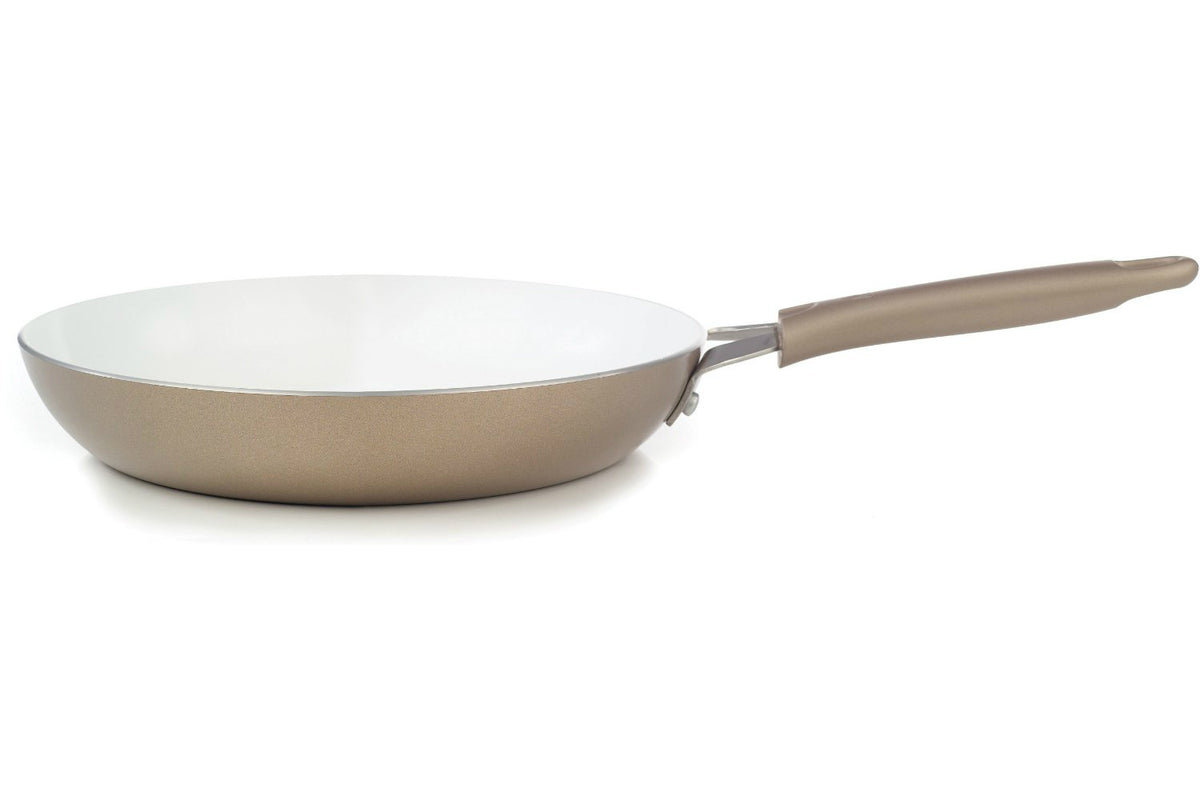 WearEver® C944S264 Pure Living Ceramic Nonstick Fry Pans, Champagne, 2-Piece