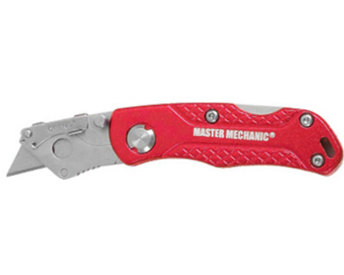 Master Mechanic 176186 Quick Change Folding Utility Knife, Mini