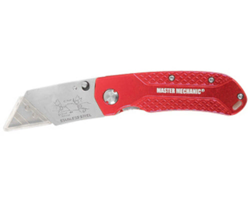 Master Mechanic 176179 Quick Change Folding Utility Knife, Medium