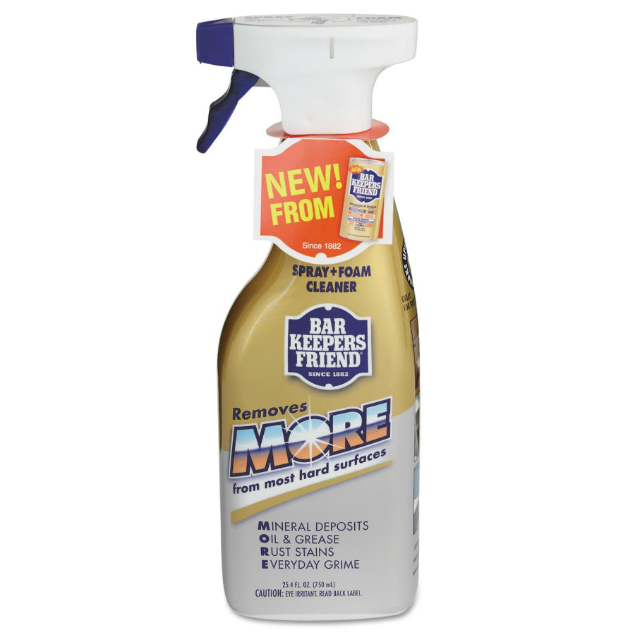 Bar Keepers Friend 11727 MORE Spray & Foam Cleaner, 25.4 Oz