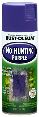 Rust-Oleum® 270970 No Hunting Purple Spray, 12 Oz