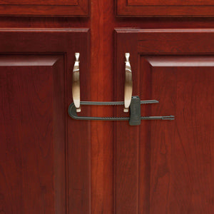Safety 1St® HS170 Double Door/Cabinet Slide Lock, Gray, 2-Pack