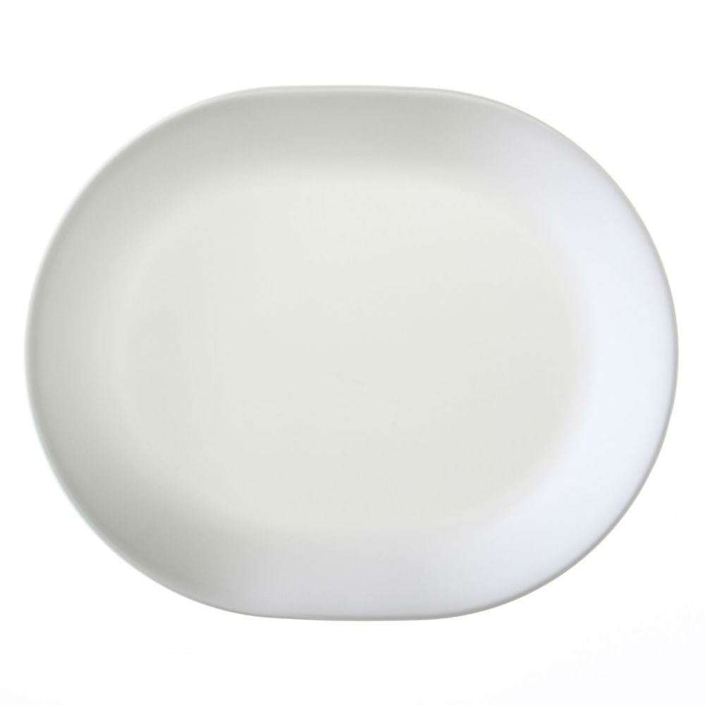 Corelle 6003110 Livingware Winter Frost White Serving Platter, 12-1/4"