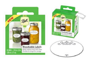 Ball® 1440010734 Dissolvable Jar Labels, 60-Pack