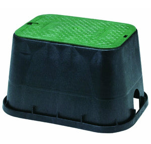 NDS 113BC Overlapping Irrigation Control Valve Cover, 12" x 17", Black