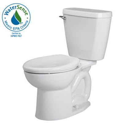 American Standard Cadet 3 Round Toilet 1.28 GPF, White