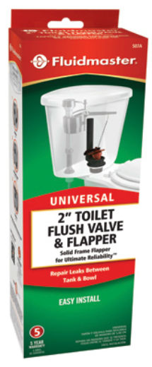Fluidmaster 507AP7 Toilet Flush Valve & Flapper, Black