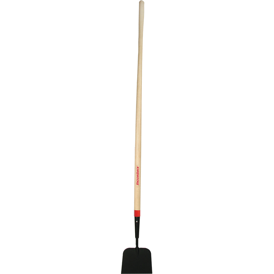 Razor-Back 78202 Industrial Grade Sidewalk/Ice Scraper with Wood Handle, 7"