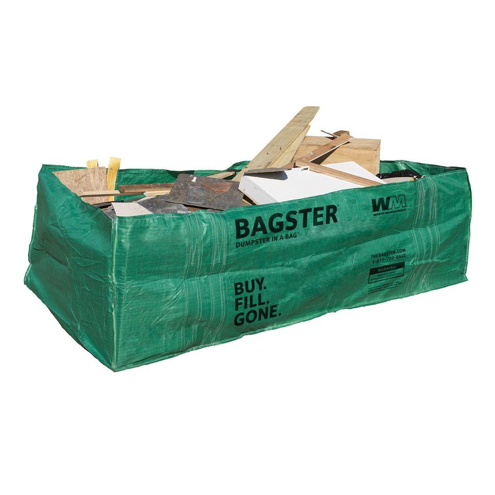 Bagster® 3CUYD Dumpster In A Bag®, 8' x 4' x 2.5', 3 Cu.Yd. Capacity