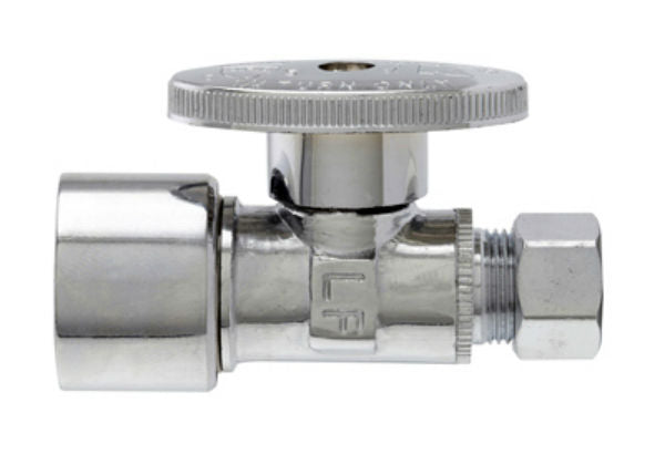 Master Plumber MP2068PCPOLF Straight Push Fit Valve, 5/8" x 3/8", Chrome