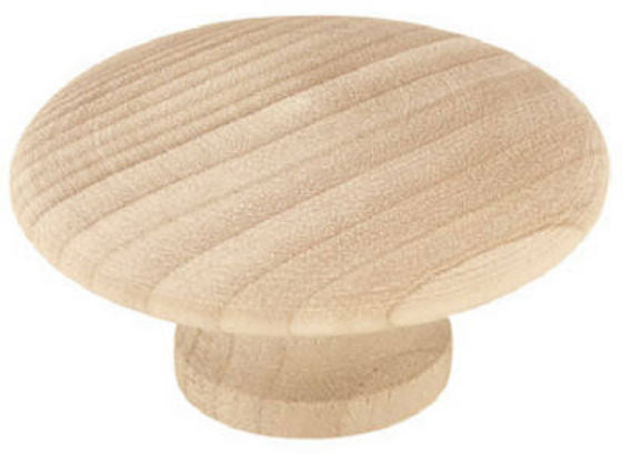 Liberty Hardware P10515C-BIR-C5 Round Wood Knob, 2" x 3/4", White Birch