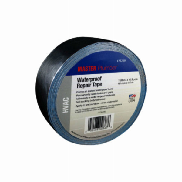 Master Plumber 1126787 HVAC Waterproof Repair Tape, Silver, 1.89" x 10.9 Yd