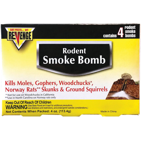 Bonide® 61110 Revenge® Rodent Smoke Bomb, 4 Pack
