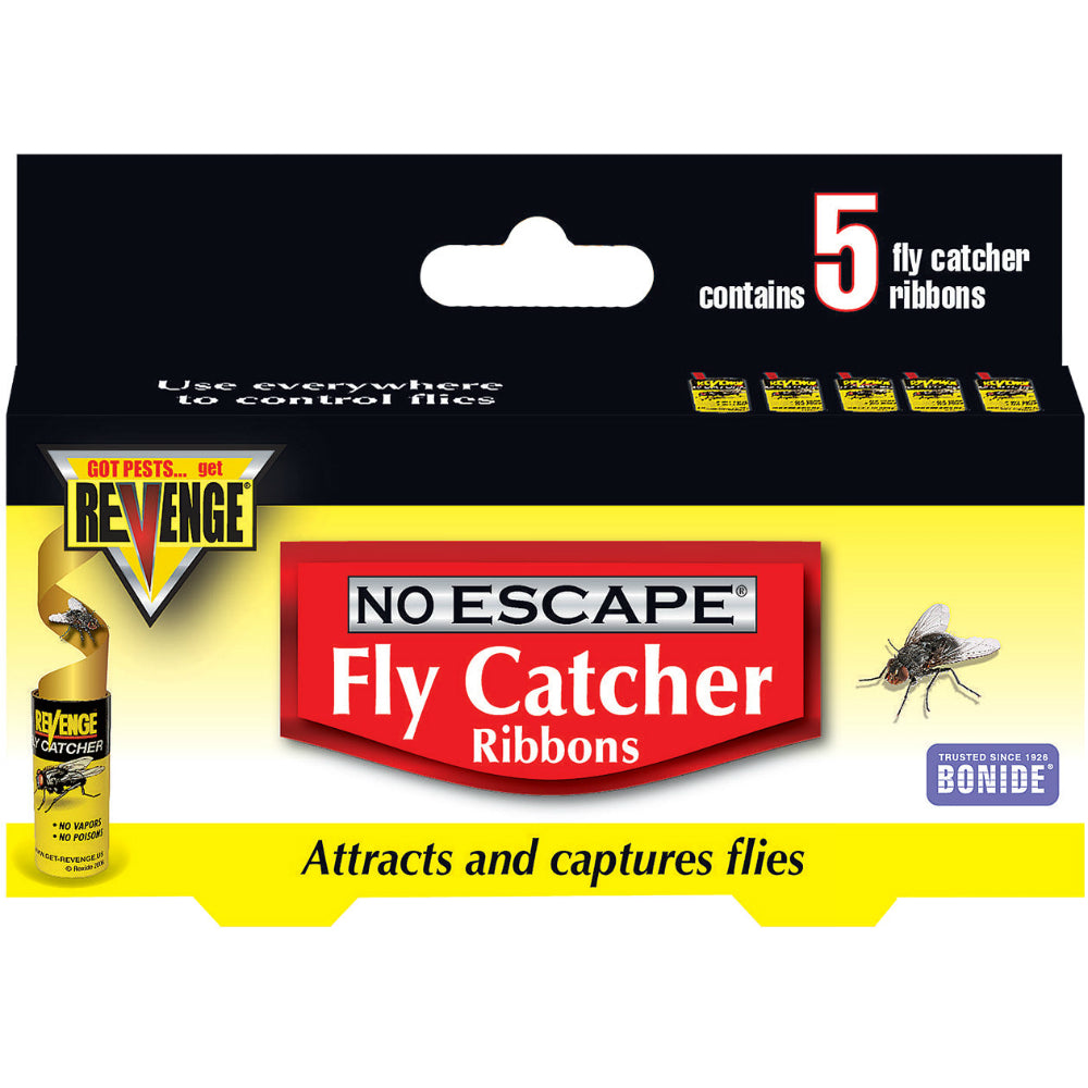 Bonide® 46120 Revenge® No Escape® Fly Catcher Ribbons, 5-Pack