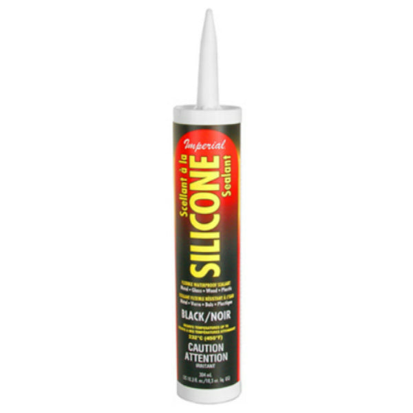 Imperial KK0202 General Purpose Silicone Sealant, 10.3 Oz, Black