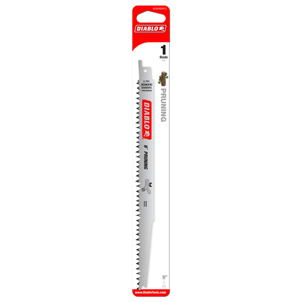 Diablo DS0905FG Wood Pruning Reciprocating Blade, 9" x 5 Tooth