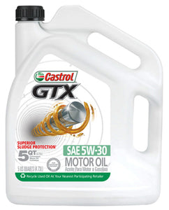 Castrol 3096 GTX 5W30 Motor Oil, 5 Qt