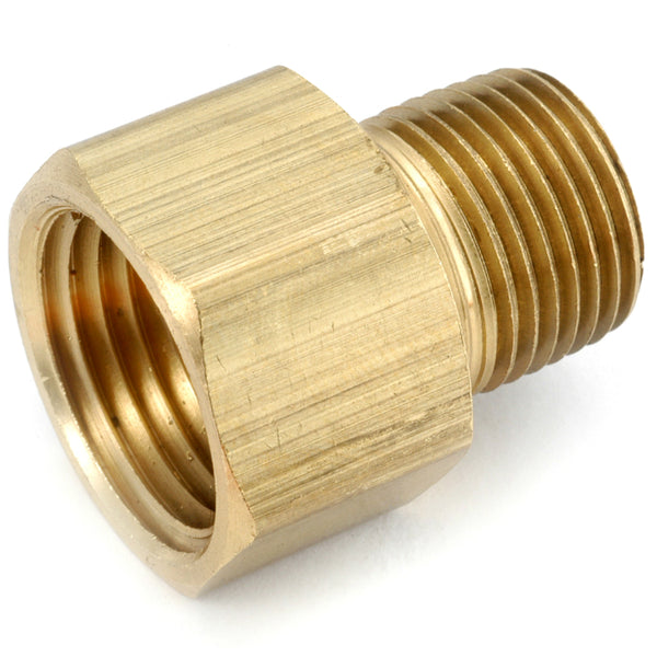 Anderson Metals 756120-0202 Lead Free Adapter, Brass, 1/8" FIP x 1/8" MIP