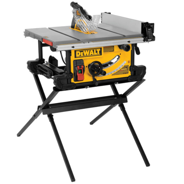 DeWalt® DWE7490X Job Site Table saw 10" with Scissor Stand, 15 Amp, 10"