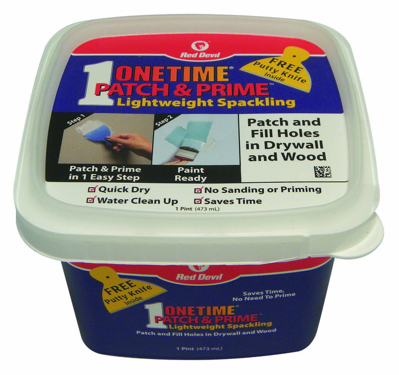 Red Devil® 0540 Onetime® Patch & Prime® Lightweight Spackling, 1 Pint