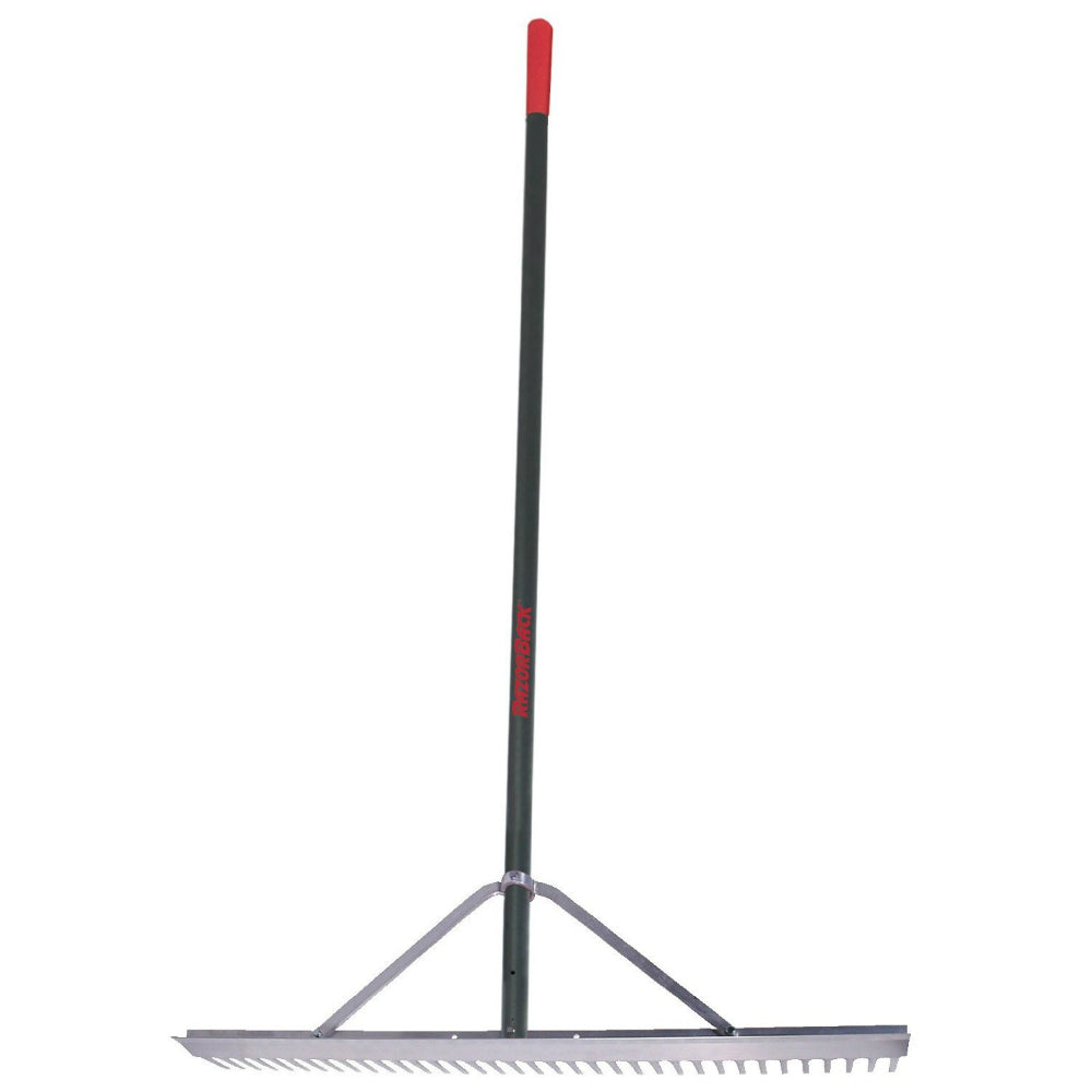 Razor-Back® 63000 Aluminum Landscape Rake w/ Aluminum Handle and End Grip, 36"