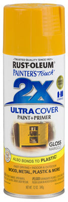 Rust-Oleum® Painters® Touch 2x Ultra Cover Spray Paint, 12 Oz, Gloss Marigold