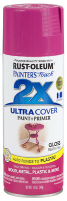 Rust-Oleum® Painter's® Touch 2x Spray Paint, 12 Oz, Gloss Berry Pink