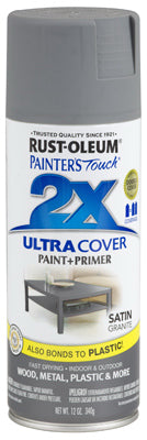 Rust-Oleum® 249058 Painter's® Touch 2x Spray Primer, 12 Oz, Satin Granite