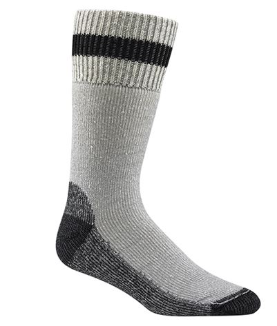 Wigwam F2062-792-LG Diabetic Thermal Sock, Gray & Black, Large