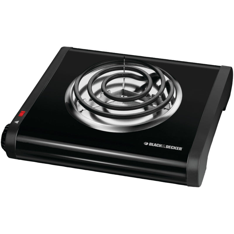 Black & Decker® SB1001B Single Burner Portable Buffet Range, Black