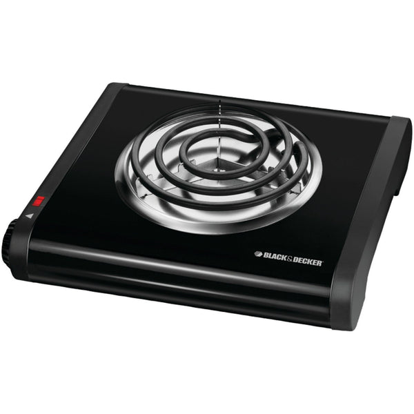 Black & Decker® SB1001B Single Burner Portable Buffet Range, Black
