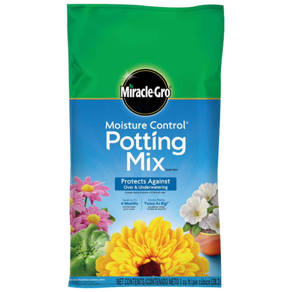 Miracle-Gro 75586300 Moisture Control Potting Mix, 16 Qt