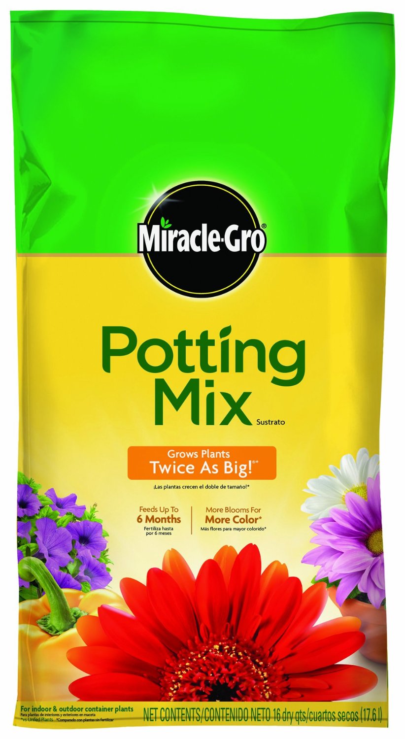 potting mix 16 qt Miracle Gro All Purpose Potting Mix