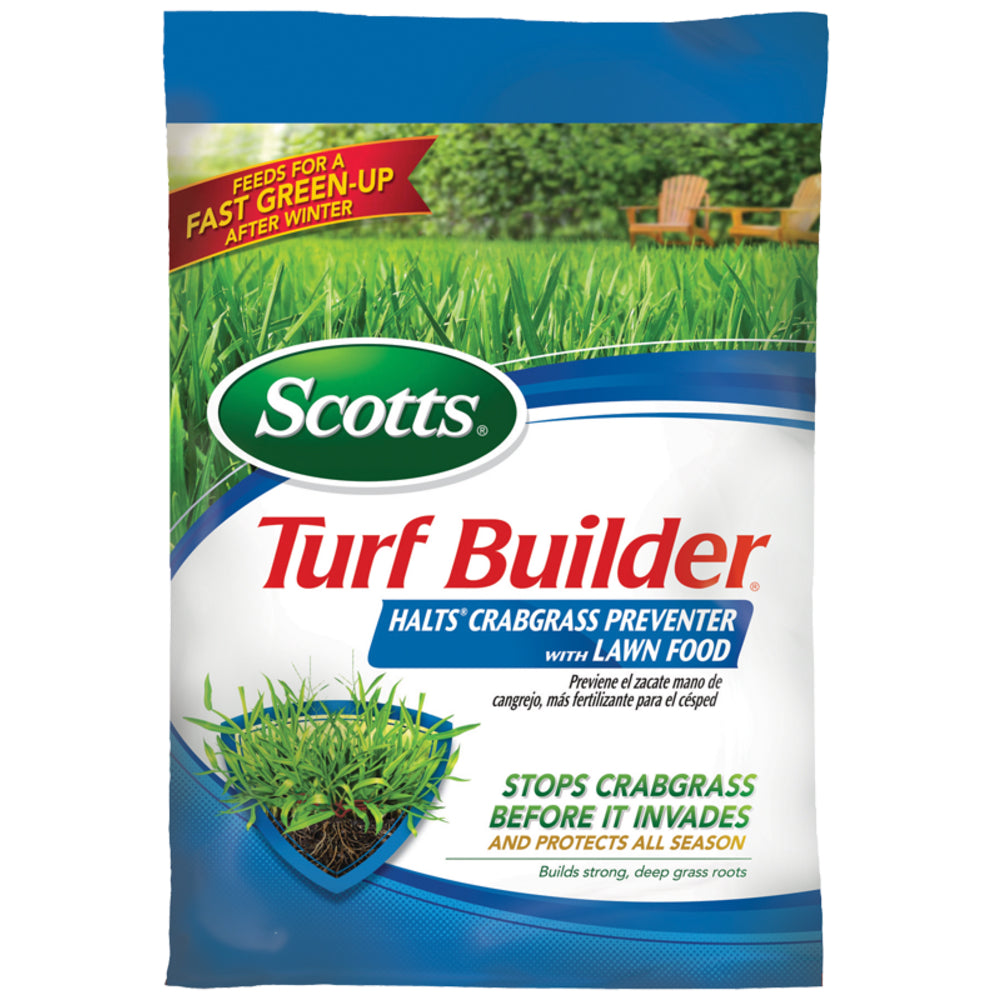 Scotts® 32367F Turf Builder® Halts Crabgrass Preventer w/ Lawn Food, 5000 Sq Ft
