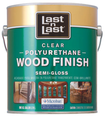 Last-N-Last 53531 Polyurethane Wood Finish, 1 Gallon, Semi-Gloss