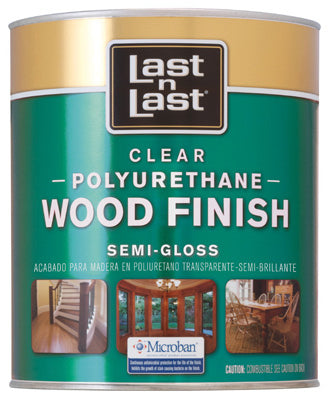 Last N Last 53204 Polyurethane Wood Finish, 1 Qt, Semi-Gloss
