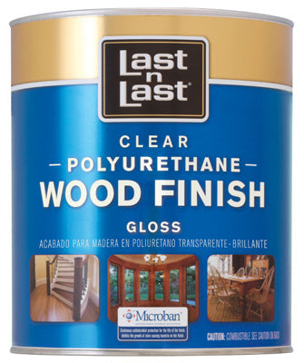 Last N Last 53004 Clear Polyurethane Wood Finish, 1 Qt, Gloss