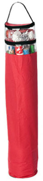 St. Nicks Choice™ 77020-1CC Zip-Up Gift Wrap Storage Container, Red, 45" Tall