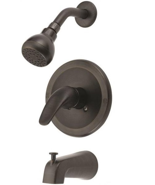 Boston Harbor TQ-F1014209RW Single Handle Tub And Shower Faucets, Venetian Bronze