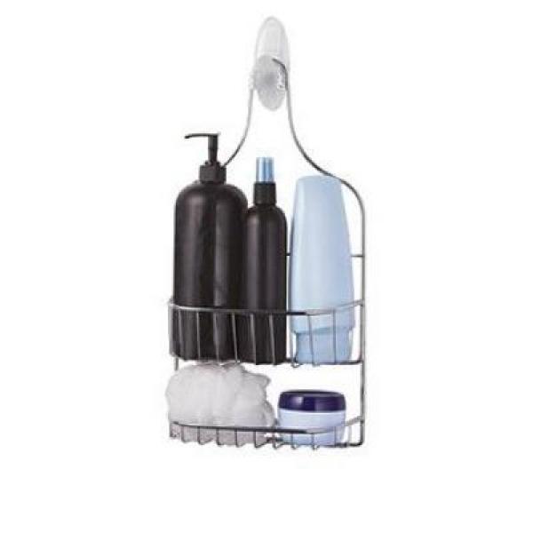 Command™ BATH19-ES Caddy Hanger with 2 Large Water Resistant Strips, Frosted