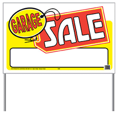 Hy-Ko 24202 Garage Sale Plastic Bag Sign, 26"W x 16"H