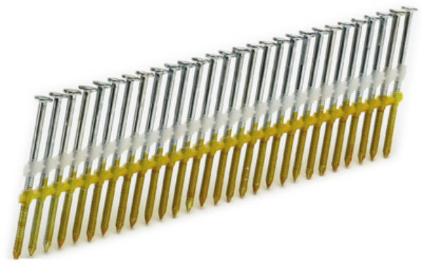 Senco® GL24ASBSR Full Round Head Ring Shank Plastic Collated Nails, 20°, 500-Ct