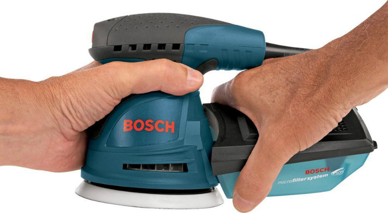 Bosch ROS20VSK Variable Speed Palm Random Orbit Sander Kit, 5"
