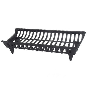 Pleasant Hearth CG30 Cast-Iron Fireplace Grate, Black, 30"
