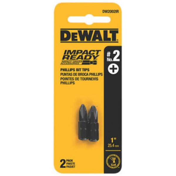 DeWalt® DWA1PH2IR2 Impact Ready® Phillips Bit Tip, #2, 1", 2-Pack