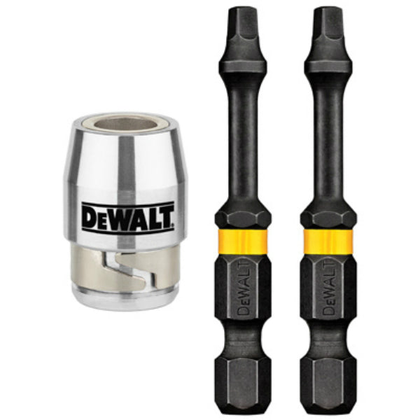 DeWalt® DWA2SQ2IR2S Impact Ready® Screwdriving Bit w/Magnetic Sleeve, #2, 2-Pack