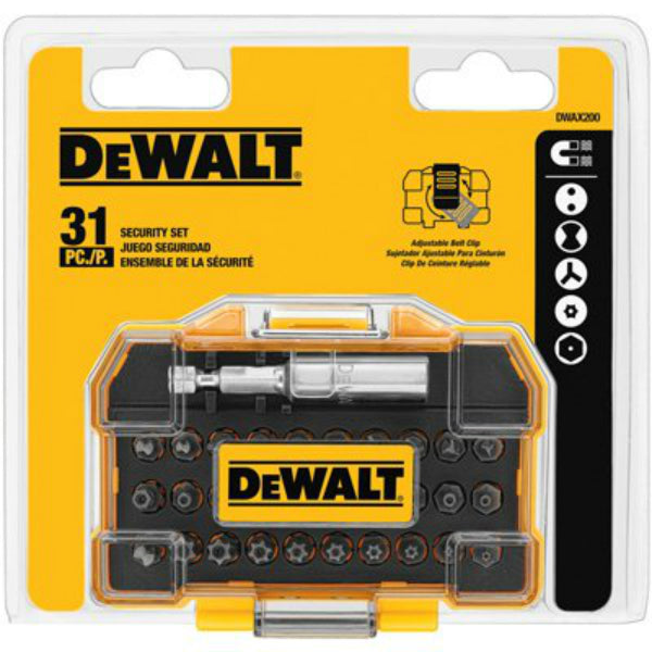 DeWalt® DWAX200 Standard Security Driving Bit Set, 31-Piece