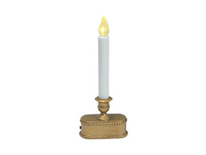 Sylvania V1533-88 Christmas Battery-Op LED 1-Light Candolier w/Sensor, Gold, 9"