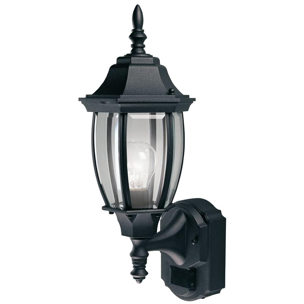 Heath® Zenith HZ-4192-BK Motion-Activated 180-Degree Alexandria Lantern, Black